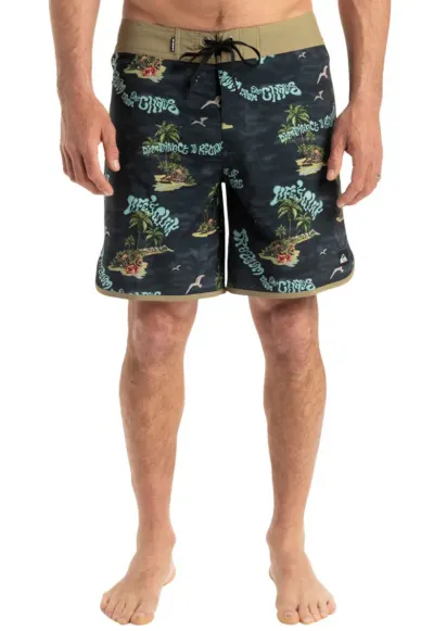 Pantaloni scurti de baie Surfsilk Scallop - cu motive tropicale