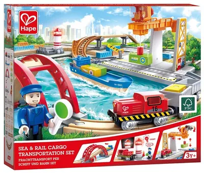 Set din lemn HaPe International - Transport maritim și feroviar de marfă