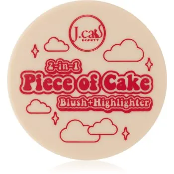 J.Cat Beauty 2 In 1 Piece Of Cake blush pentru iluminare