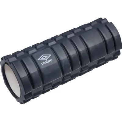 Rolă cilindru masaj Umbro, din spumă, pentru yoga, negru, 33x14 cm