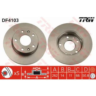 Disc frana TRW DF4103