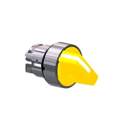 Cap Galben Selector Ø22 2-Pozitii Retinute
