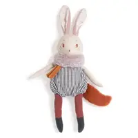 Jucarie textila 44 cm, iepure plume, moulin roty