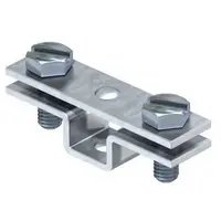 Clema de distantare pentru platbanda 40mm, cu perforatie de fixare 6,5 Obo 5032040