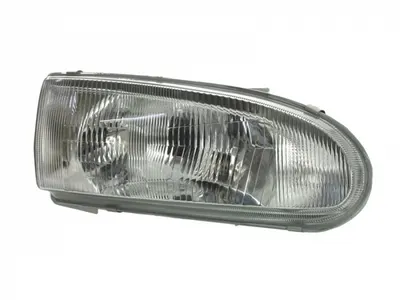 Far fata dreapta (H4, manual, mecanic, fara motoras, culoare interior: cromat) potrivit MITSUBISHI COLT IV