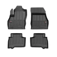 Set covorase cauciuc 4 piese proLine 3D, fata spate negru, potrivit FIAT QUBO 02.08-, Hatchback Liftback