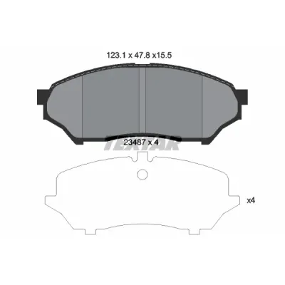 Set placute frana, frana disc TEXTAR 2348701