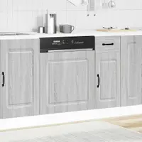 vidaXL Panou pentru mașină de spălat vase gri Sonoma 60x1,5x57 cm lemn prelucrat
