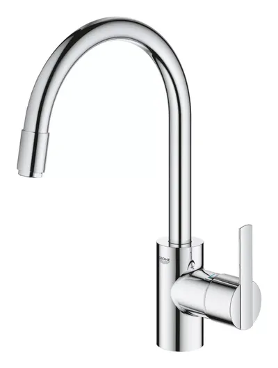 Baterie bucatarie Grohe Feel 32671002, inalta, tip C, dus extractabil, monocomanda, Crom