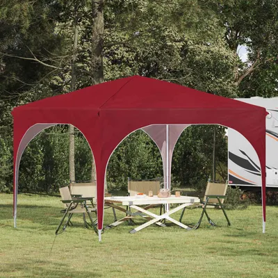 vidaXL Cort de Petrecere Pop-up 290 x 290 x 245 cm Burgundy