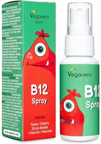 B12 Spray Junior, cireașă, 25 ml, Vegavero