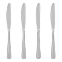 Cuțite de masă argintii din oțel inoxidabil 4 buc. Classic – Premier Housewares