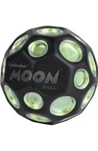 Minge hiperelastica: Waboba Moon Ball. Neagra cu pete verzi