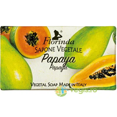 Sapun Vegetal Florinda cu Parfum de Papaya 100g