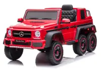 Masinuta electrica copii Mercedes G63 6x6, 210W, 12V 10Ah, echipare Premium, rosie