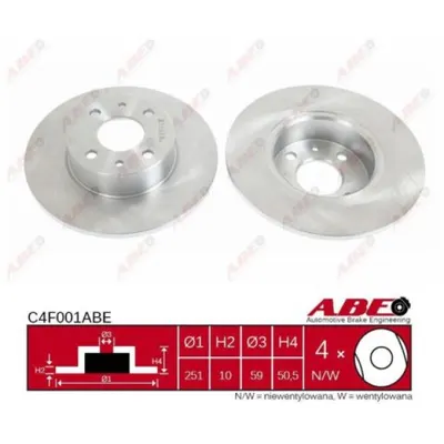 Disc frana ABE C4F001ABE