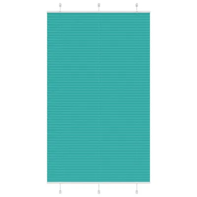 vidaXL Jaluzea plisată verde petrol 120x200 cm Lățime țesătură 119,4 cm