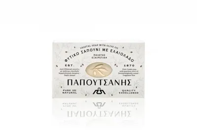 Sapun traditional din ulei de masline Fildes, 125g, Papoutsanis