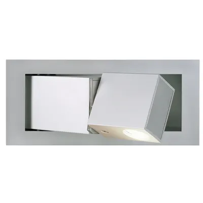 Spot incastrat, BEDSIDE incastrate montaj, cu LED-uri, 3000K, argintiu-gri, dreapta, cu lumina albastra orientare