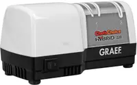 Ascuțitor electric hibrid pentru cuțite Graef - CC80, 45W, alb-negru