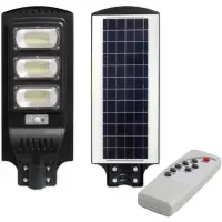 Lampa solara stradala LED, 150 W, IP65, temperatura culoare 6000 K, telecomanda inclusa