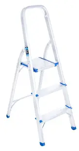 Scară aluminiu Geko - G02415, 2 + 1 trepte, până la 150 kg