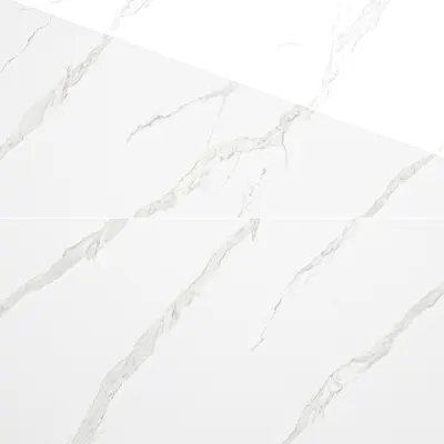 Gresie rectificata exterior / interior Statuario Gold Insert 60 x 120 cm lucioasa portelanata tip marmura