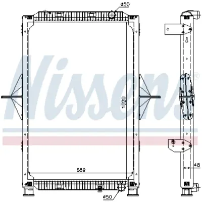 Radiator, racire motor NISSENS 63778A