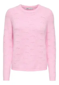 Pulover Dama - Roz - 82% poliester - 15% acril - 3% elastan -