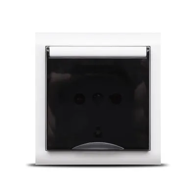 Priza cu Capac PT Alb, 402-010000-243