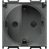 Modul Priza SCHUKO+capac 2P antracit, TEM Modul TEM-VM11AT-B