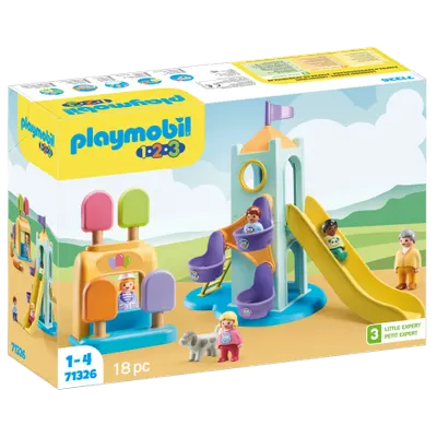 Playmobil - 1.2.3 Castel de Aventura cu Stand de Inghetata