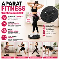 Disc rotativ pentru fitness, pentru tonifierea abdomenului, subtierea soldurilor si a coapselor