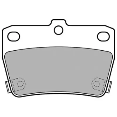 Set placute frana, frana disc DELPHI LP1942