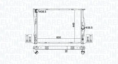 Radiator motor (Automat Manual) potrivit BMW 1 (E81), 1 (E82), 1 (E87), 1 (E88), 3 (E90), 3 (E91), 3 (E92), 3 (E93), Z4 (E89) 2.5 3.0