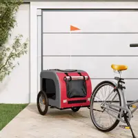 Gossi remorca bicicleta animale companie, rosu/gri textil oxford/fier