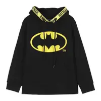 Hanorac copii, cu buzunar frontal si gluga, negru, Batman
