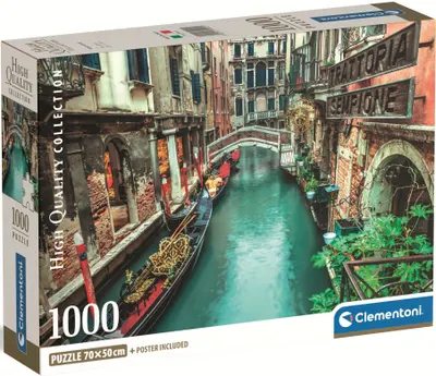 Puzzle Clementoni din 1000 piese - Canal din Veneția