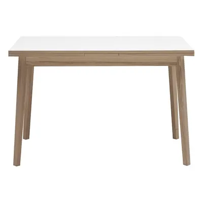 Masă dining extensibilă cu blat alb Hammel Single, 120 x 80 cm