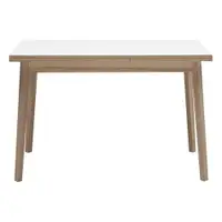Masă dining extensibilă cu blat alb Hammel Single, 120 x 80 cm