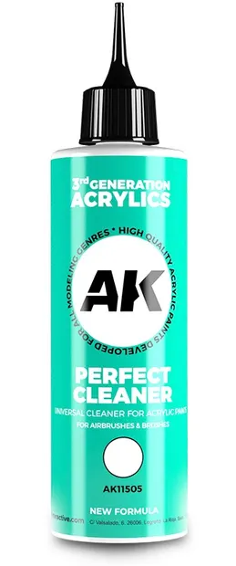 Solutie pentru curățarea pensulelor și a aerografului AK Interactive - 3Gen Perfect Cleaner (AK11505) (250 ml)