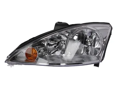 Far stanga potrivit FORD FOCUS 2001-2004 - (H1/H7, reglaj electric, fundal cromat)