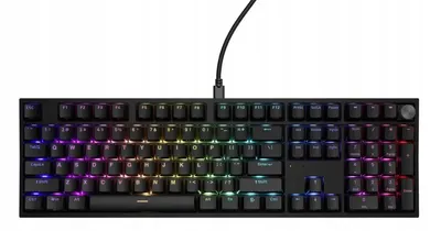 Tastatură mecanică Genesis - Thor 404, Gateron Yellow Pro, RGB, negru
