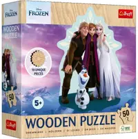 Puzzle din lemn pentru copii Trefl din 50 piese - Regatul înghețat preferat