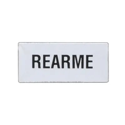 Eticheta cu text pentru LPX AU100 LEGEND HOLDER, REARME