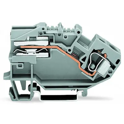 1-conductor power distribution disconnect terminal block; 10 mm²; CAGE CLAMP®; 10,00 mm²; gray