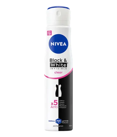 Deodorant spray pentru femei Black & White Clear, 250ml, Nivea