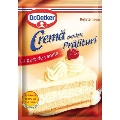 Crema cu gust de vanilie pentru prajituri 50g Dr.Oetker Engros