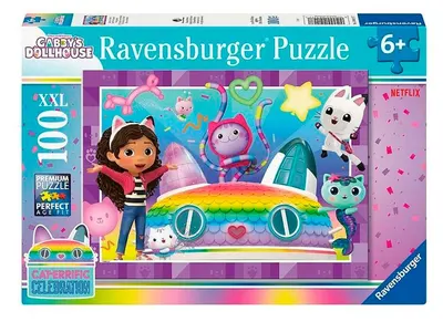 Puzzle Ravensburger din 100 XXL piese - Casa de păpuși a lui Gaby