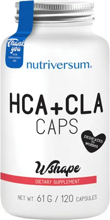 WShape HCA + CLA, 120 capsule, Nutriversum